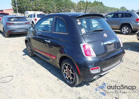 2012 Fiat 500 Sport z USA, uszkodzony, nr VIN 3C3CFFBR1CT179820